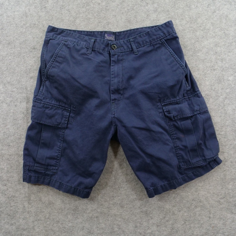 Levis Mens  Shorts 34  BlueCotton Carrier Cargo Utility Workwear Flap Pockets